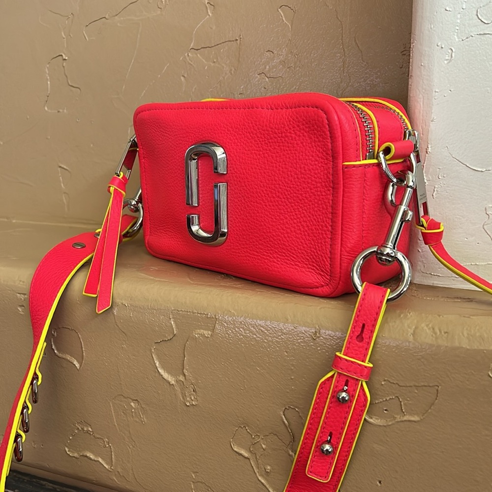 Marc Jacobs Hot Pink Softshot Crossbody Bag